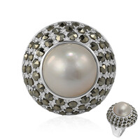 Anello in argento con Perla Mabe (Annette classic)