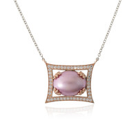 Collana in argento con Perla Mabe (Dallas Prince Designs)