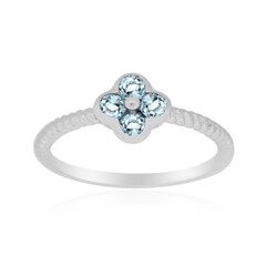 Anello in argento con Topazio Blu Cielo