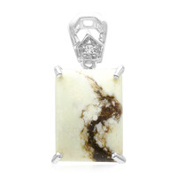 Ciondolo in argento con Magnesite