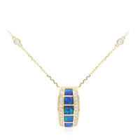 Collana in oro con Opale Nero di Lightning Ridge (CIRARI)