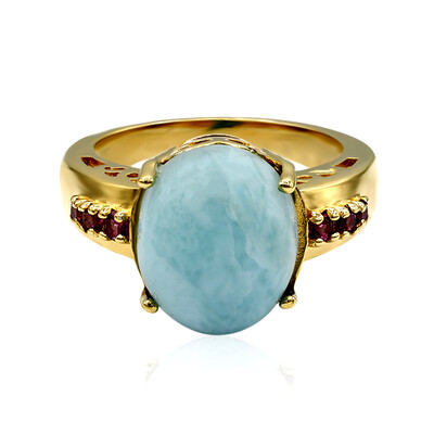 Anello in argento con Larimar
