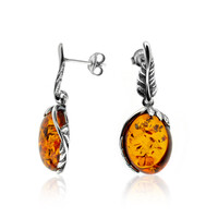 Orecchini in argento con Ambra Baltica