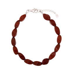 Bracciale in argento con Diaspro Rosso