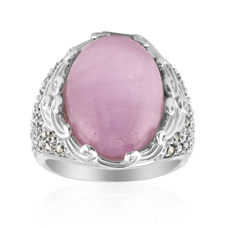 Esse Marcasite Anello Donna In Argento 925 Con Marcasite, Design Elegante Ispirato Al Vintage, Fatto A Mano, Gioiello Raffinato E Senza Tempo