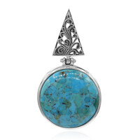 Ciondolo in argento con Turchese Kingman Mohave Blu (Art of Nature)