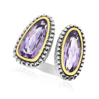 Anello in argento con Ametista Rose de France