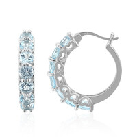 Orecchini in argento con Topazio Blu Cielo