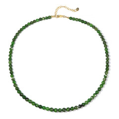 Collana in argento con Diopside Russo