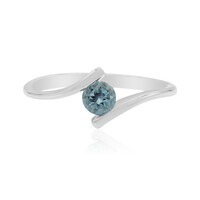 Anello in argento con Topazio Blu Londra