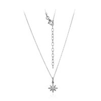 Collana in argento con Topazio Bianco