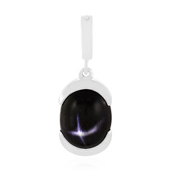 Ciondolo in argento con Diopside Stellato d'India