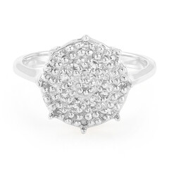 Anello in argento con Topazio Bianco