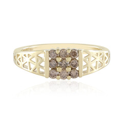 Anello in oro con Diamante Champagne I2 (Ornaments by de Melo)