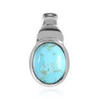 Ciondolo in argento con Turchese Kingman Mohave Blu