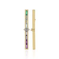 Orecchini in argento con Onice Verde