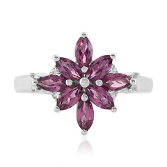 Anello in argento con Rodolite