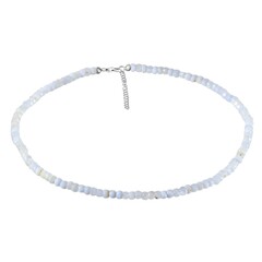 Collana in argento con Calcedonio Blu