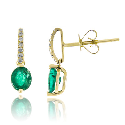 Orecchini in oro con Smeraldo Zambia AAA (CIRARI)
