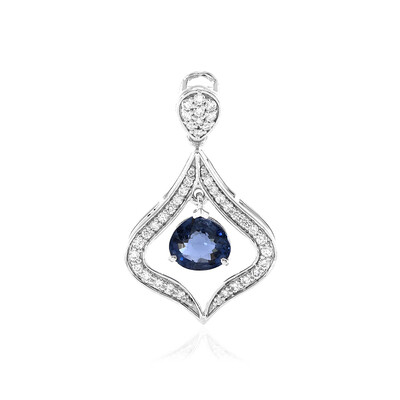 Ciondolo in oro con Spinello Blu Cobalto Luc Yen (AMAYANI)