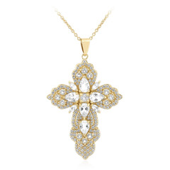 Collana in argento con Topazio Bianco