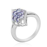 Anello in argento con Tanzanite