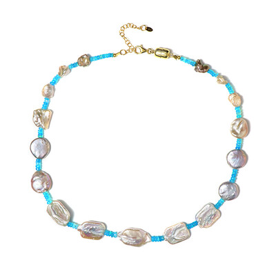 Collana in argento con Perla Keshi