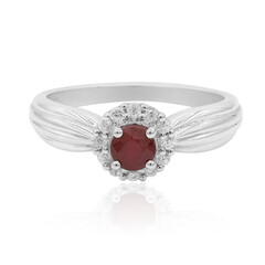 Anello in argento con Rubino del Madagascar