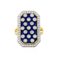 Anello in argento con Topazio Bianco