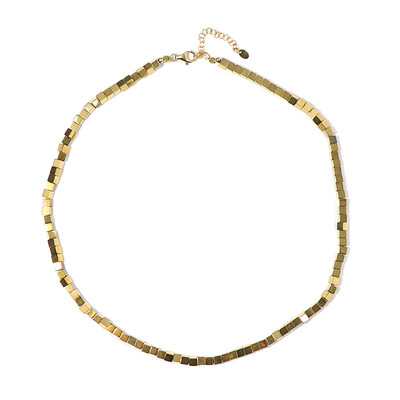 Collana in argento con Ematite Dorata