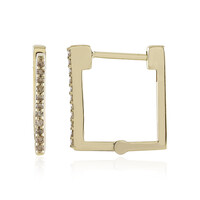 Orecchini in oro con Diamante Champagne I3
