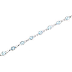 Bracciale in oro con Acquamarina AAA