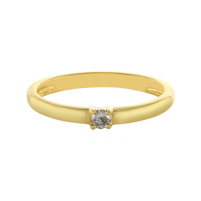Anello in argento con Diamante Champagne I4