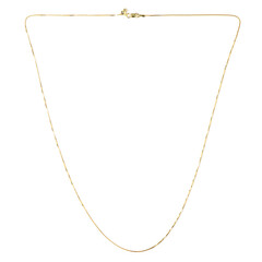 Catenina veneziana regolabile con cursore  in argento 925 placcato oro giallo - 61 cm - 2,7 g