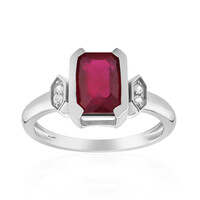 Anello in argento con Rubino