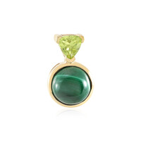 Ciondolo in argento con Malachite