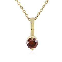 Collana in oro con Diamante Rosso I4