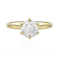 Anello in argento con Topazio Bianco