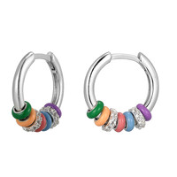 Orecchini in argento con Topazio Bianco