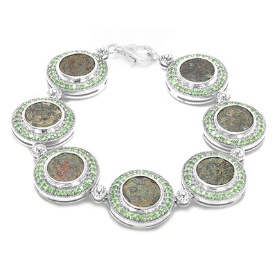 Bracciale in argento con Moneta Antica – Obolo della Vedova – PRUTAH