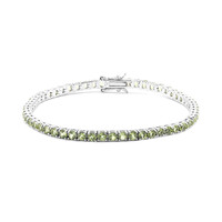 Bracciale in argento con Peridoto della Birmania