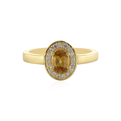 Anello in argento con Zircone Champagne