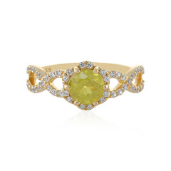 Anello in oro con Sfene
