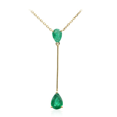 Collana in oro con Smeraldo Zambia AAA
