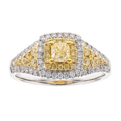Anello in oro con Diamante Giallo SI2 (CIRARI)
