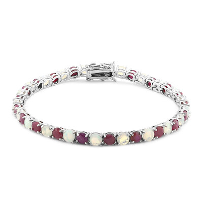 Bracciale in argento con Rubino