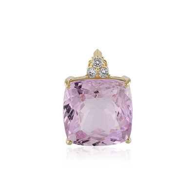 Ciondolo in oro con Kunzite Brasiliana