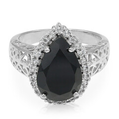 Anello in argento con Spinello Nero