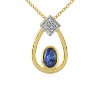 Collana in argento con Zaffiro Stellato Blu