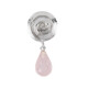 Ciondolo in argento con Quarzo Rosa